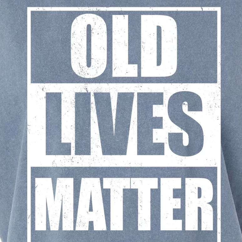 Old Lives Matter Distressed Logo Garment-Dyed Women's Muscle Tee