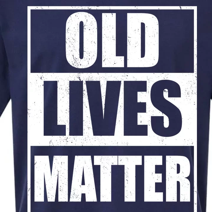 Old Lives Matter Distressed Logo Sueded Cloud Jersey T-Shirt