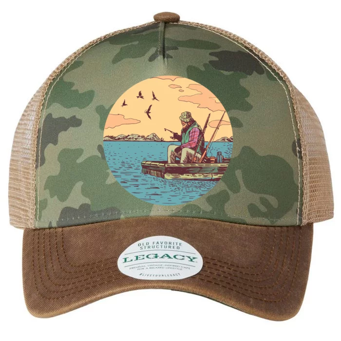 Old Man Fishing Legacy Tie Dye Trucker Hat