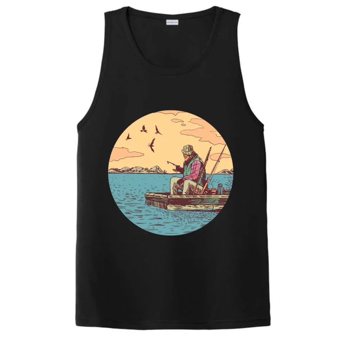 Old Man Fishing Performance Tank