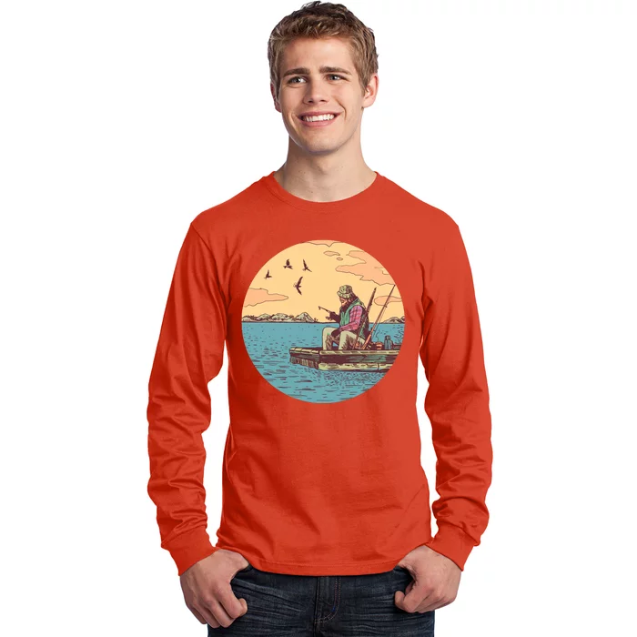 Old Man Fishing Long Sleeve Shirt