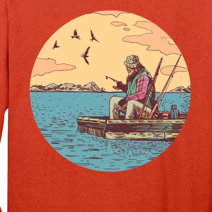 Old Man Fishing Long Sleeve Shirt