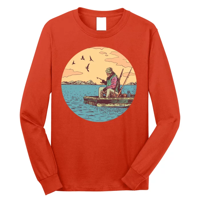 Old Man Fishing Long Sleeve Shirt