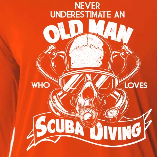 Old Man Who Loves Scuba Diving Cooling Performance Long Sleeve Crew