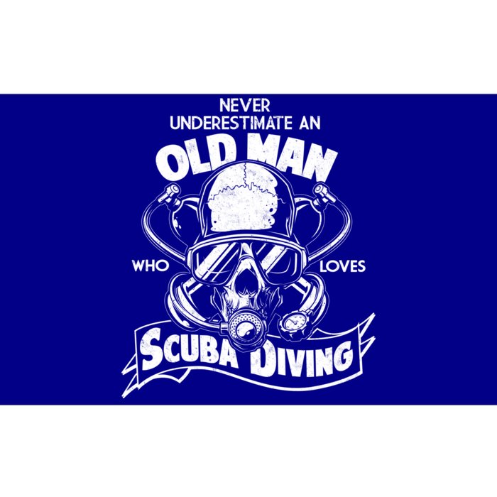 Old Man Who Loves Scuba Diving Bumper Sticker