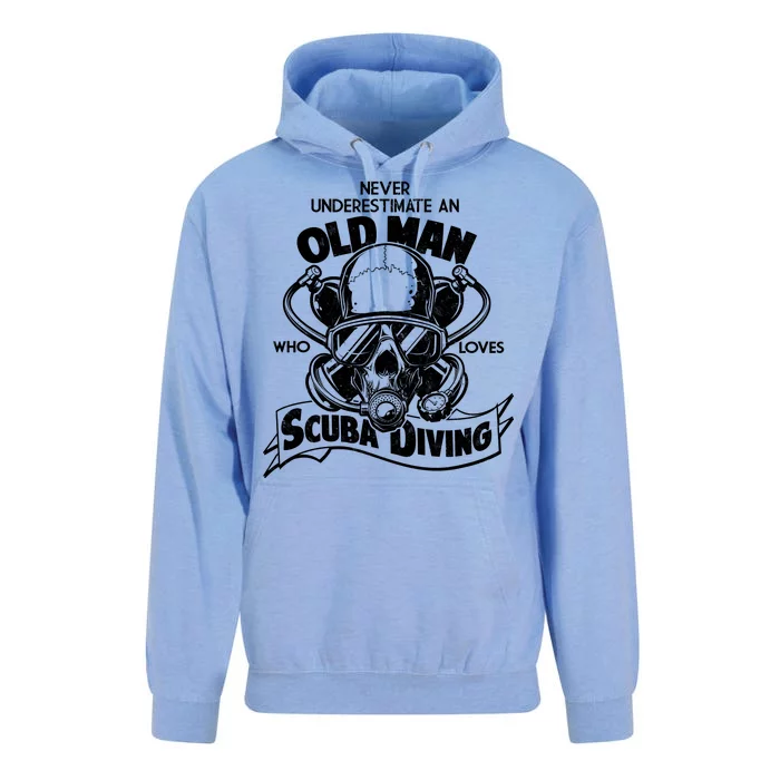 Old Man Who Loves Scuba Diving Unisex Surf Hoodie