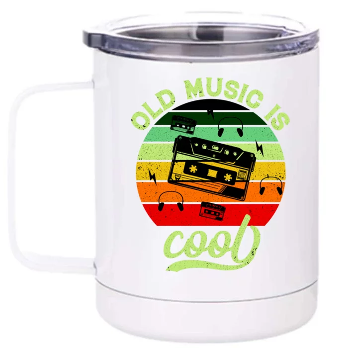 Old Music Is Cool Front & Back 12oz Stainless Steel Tumbler Cup