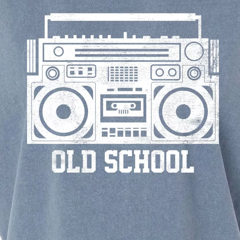 Old School Boombox Garment-Dyed Women's Muscle Tee