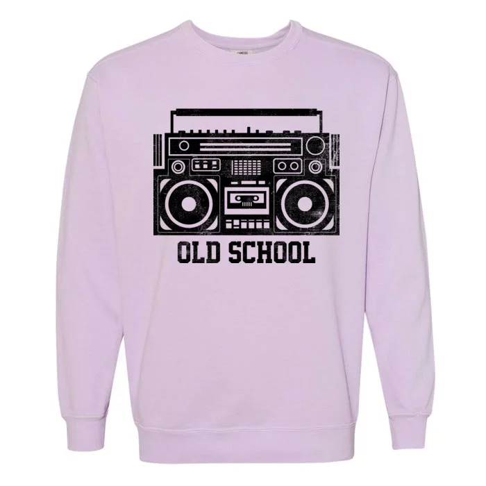 Old School Boombox Garment-Dyed Sweatshirt