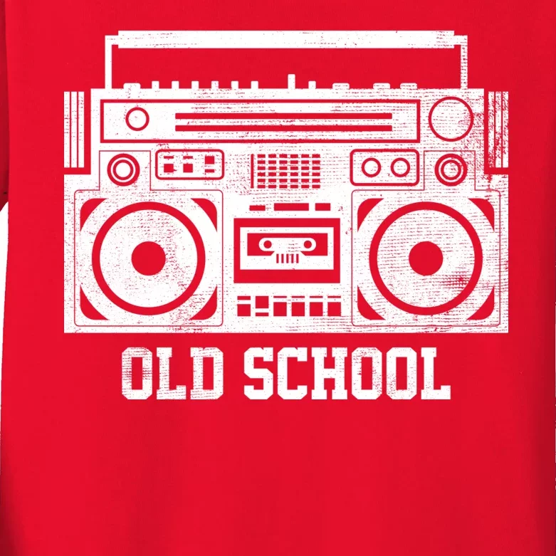 Old School Boombox Kids Long Sleeve Shirt