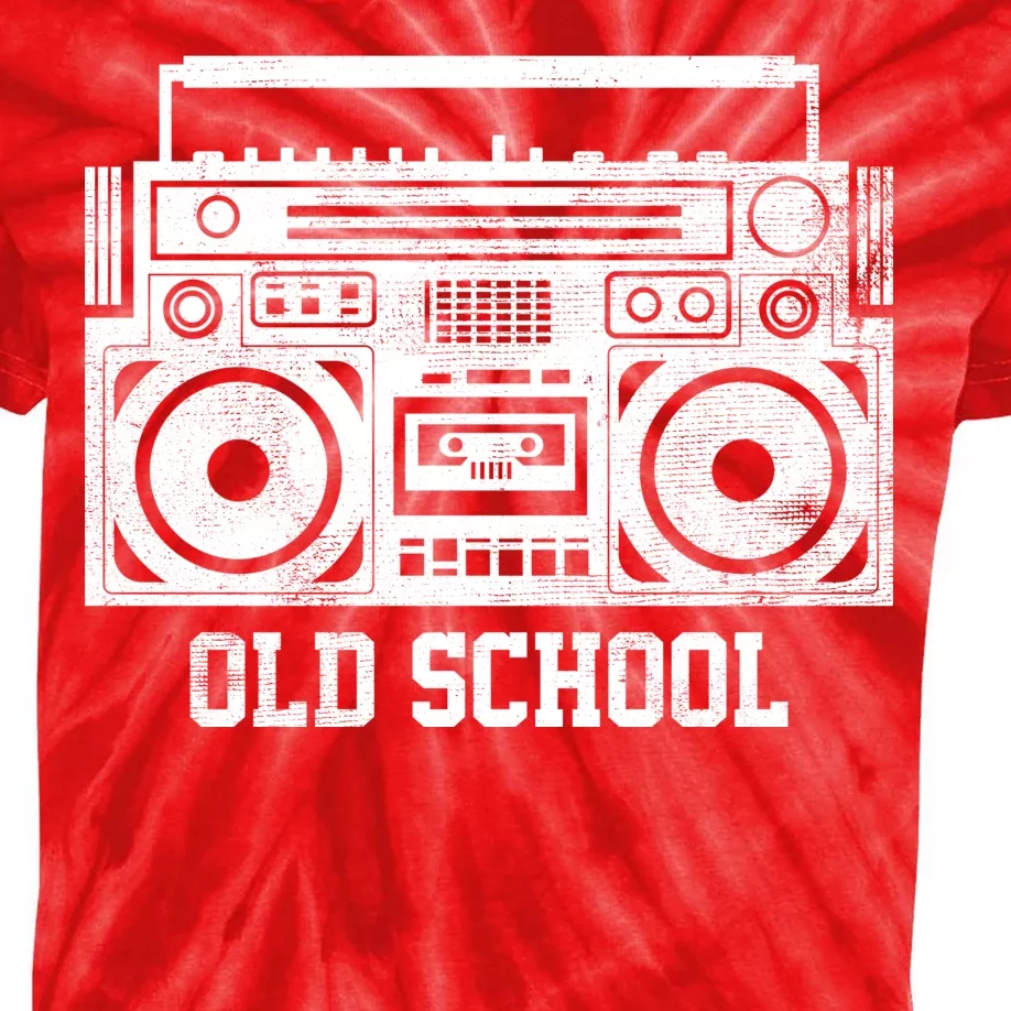 Old School Boombox Kids Tie-Dye T-Shirt