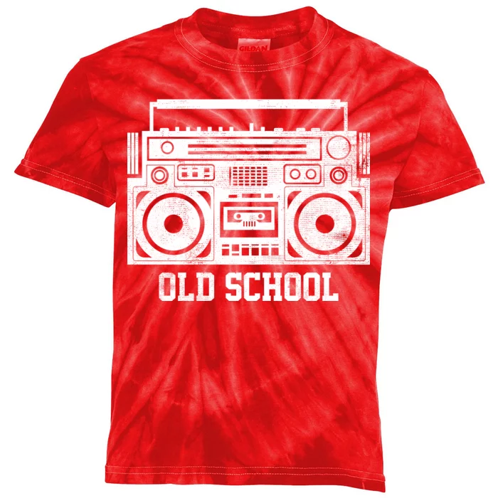 Old School Boombox Kids Tie-Dye T-Shirt