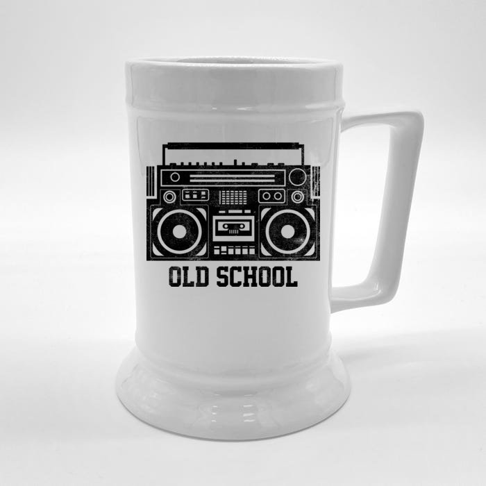 Old School Boombox Front & Back Beer Stein