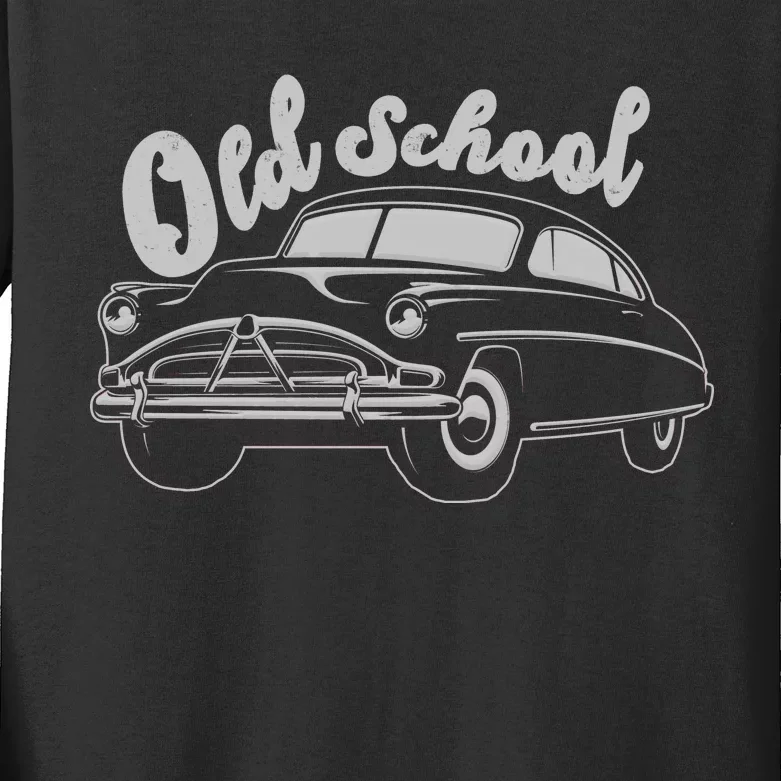 Old School Classic Car Kids Long Sleeve Shirt