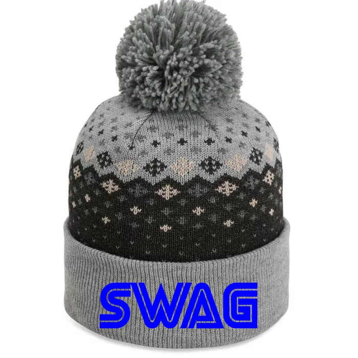 Old School Swag Logo The Baniff Cuffed Pom Beanie