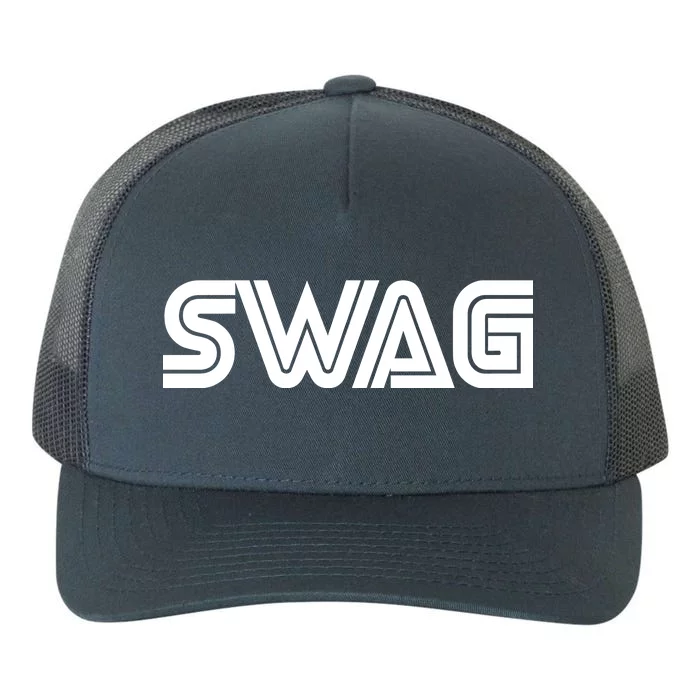 Old School Swag Logo Yupoong Adult 5-Panel Trucker Hat