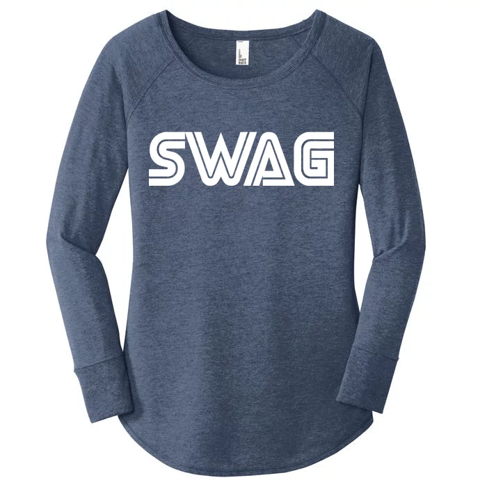 Old School Swag Logo Women's Perfect Tri Tunic Long Sleeve Shirt