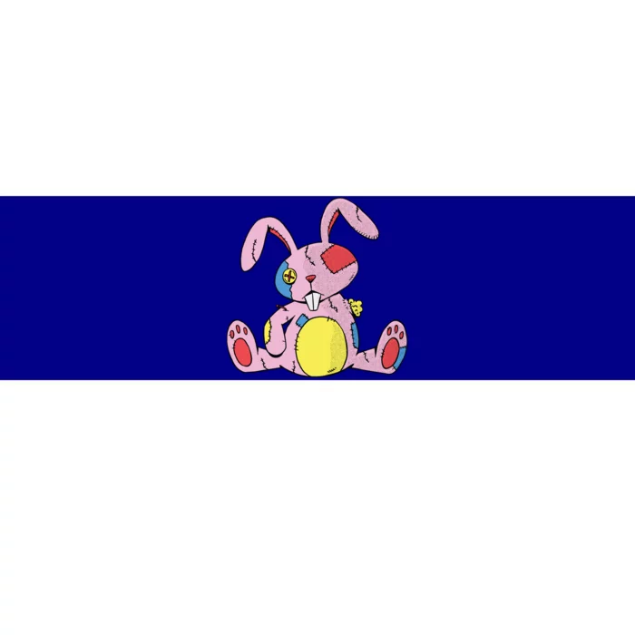 Old Stuffed Rabbit Bumper Sticker