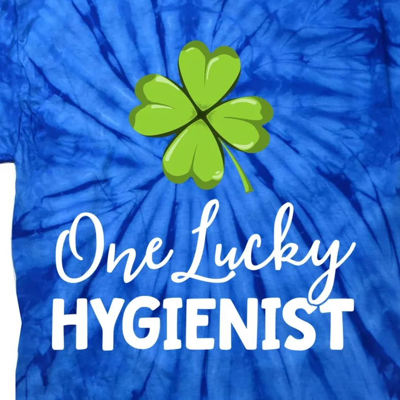 One Lucky Dental Hygienist St Patricks Day Dentist Office Gift Tie-Dye T-Shirt