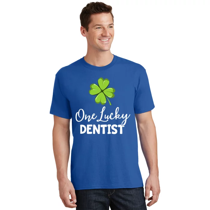 One Lucky Dentist Gift St Patricks Day Dental Office Gift T-Shirt