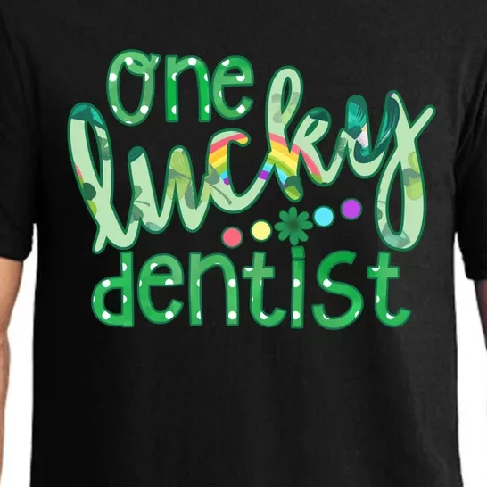 One Lucky Dentist Irish Lucky Dental Squad St Patrick's Day Cute Gift Pajama Set