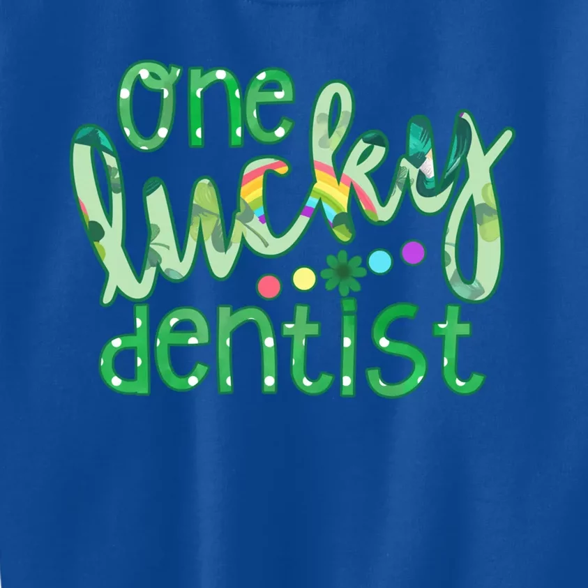 One Lucky Dentist Irish Lucky Dental Squad St Patrick's Day Cute Gift Kids Sweatshirt