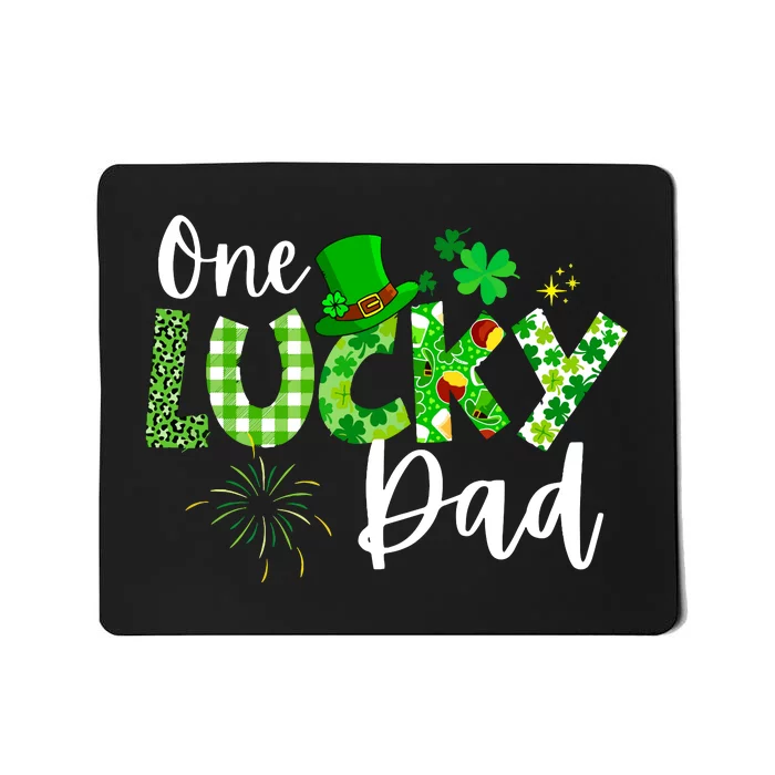 One Lucky Daddy Vintage Funny St Patricks Day 2024 Dad Mousepad