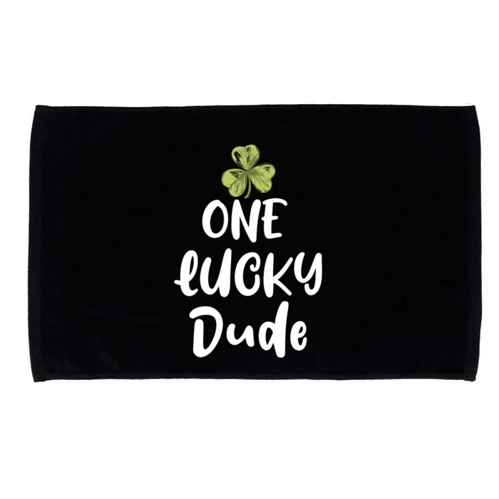 One Lucky Dude Gift St Patricks Day Shamrock Gift Dude Great Gift Microfiber Hand Towel