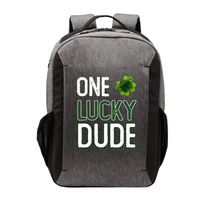 One Lucky Dude Gift St Patricks Day Shamrock Gift Dude Meaningful Gift Vector Backpack