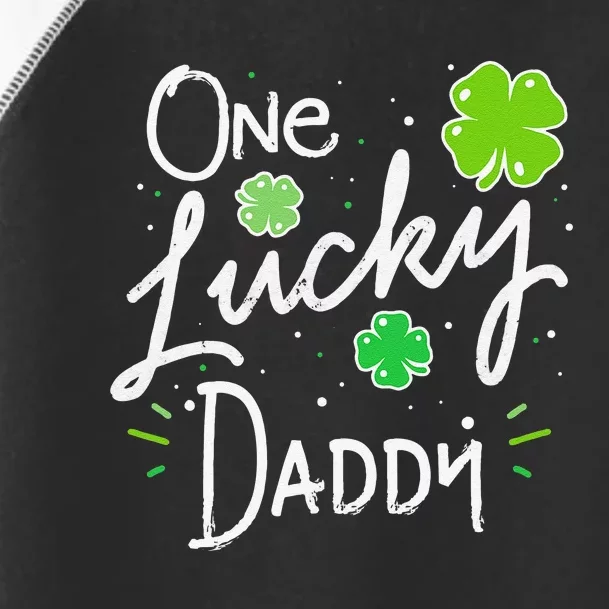 One Lucky Dad Matching St Patricks Day New Daddy Toddler Fine Jersey T-Shirt