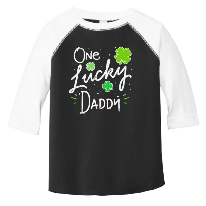 One Lucky Dad Matching St Patricks Day New Daddy Toddler Fine Jersey T-Shirt