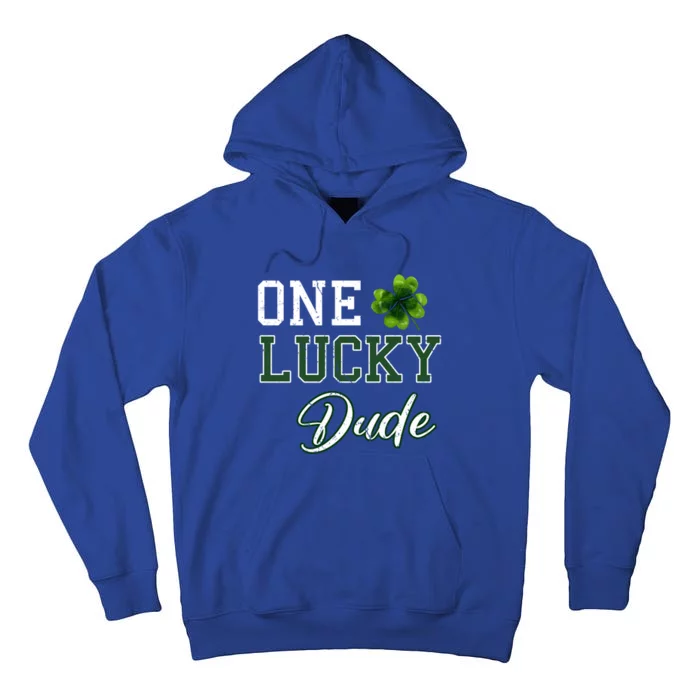 One Lucky Dude Gift St Patricks Day Gift Daddy Gift Tall Hoodie