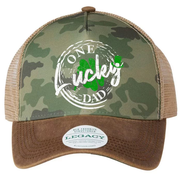 one lucky Dad Leaf Party Saint Shenanigan Irishman Legacy Tie Dye Trucker Hat