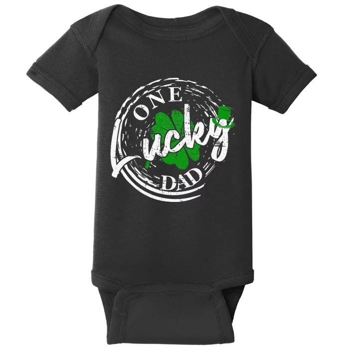 one lucky Dad Leaf Party Saint Shenanigan Irishman Baby Bodysuit