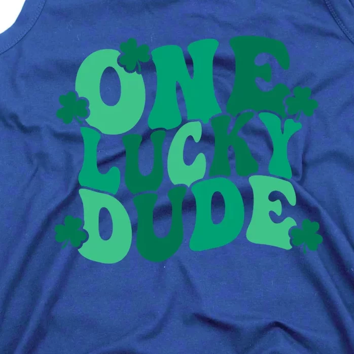 One Lucky Dude Gift St Patricks Day Gift Daddy Gift Tank Top