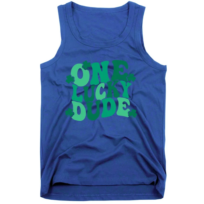 One Lucky Dude Gift St Patricks Day Gift Daddy Gift Tank Top