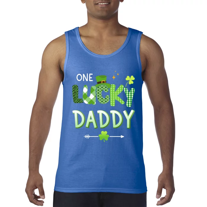 One Lucky Daddy For St Patricks Day Family Dad Funny Gift Tank Top