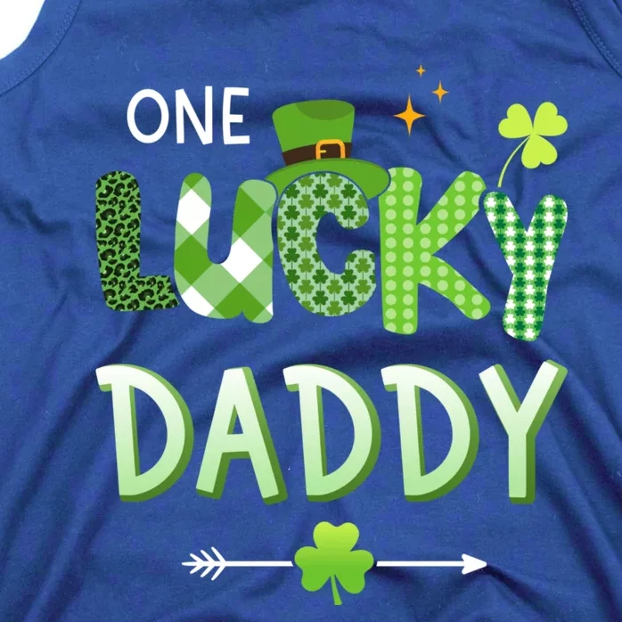 One Lucky Daddy For St Patricks Day Family Dad Funny Gift Tank Top