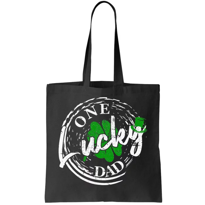 one lucky Dad Leaf Party Saint Shenanigan Clover Irishman Tote Bag