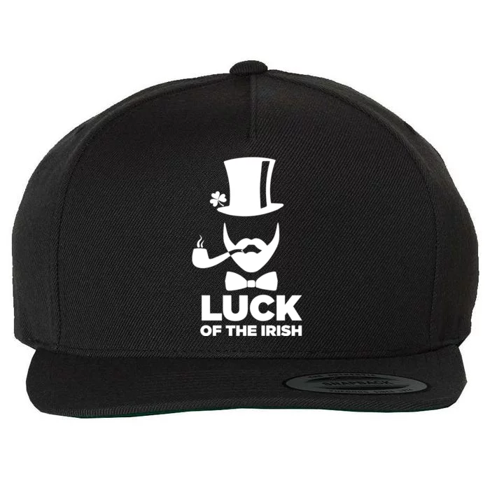 One Lucky Dad Irish Shamrock St Patrick Day Matching Outfit Wool Snapback Cap