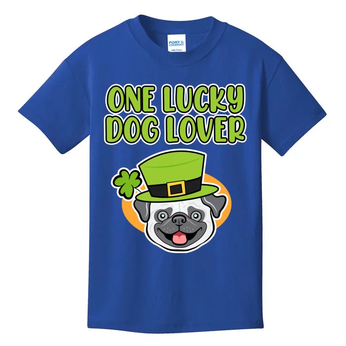 One Lucky Dog Lover St Patricks Day Irish Green Graphic Funny Gift Kids T-Shirt