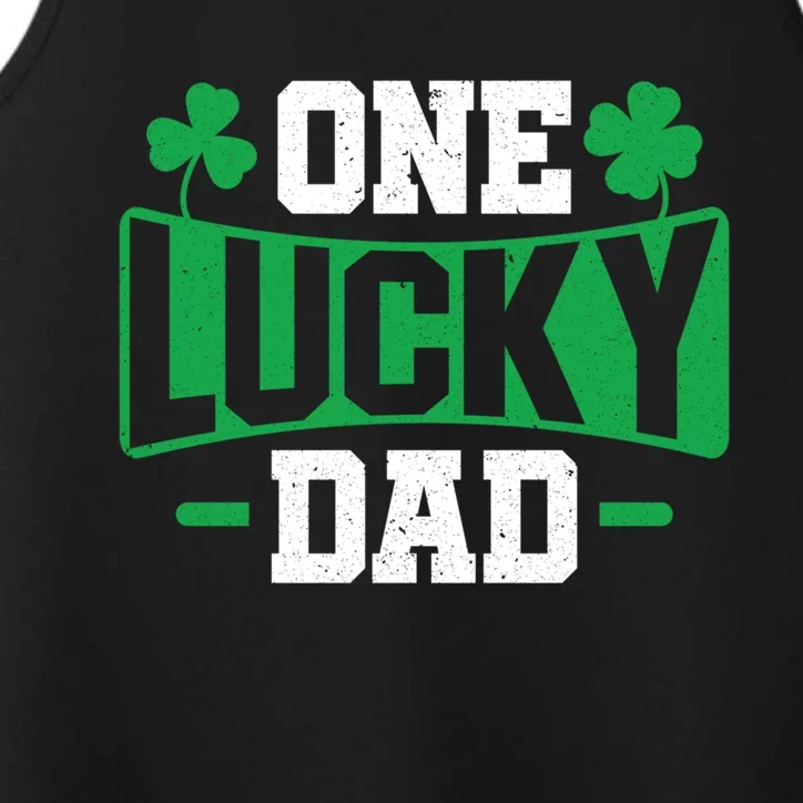 One Lucky Dad Father’s Day St Patrick’s Day Proud Dad Gift Performance Tank