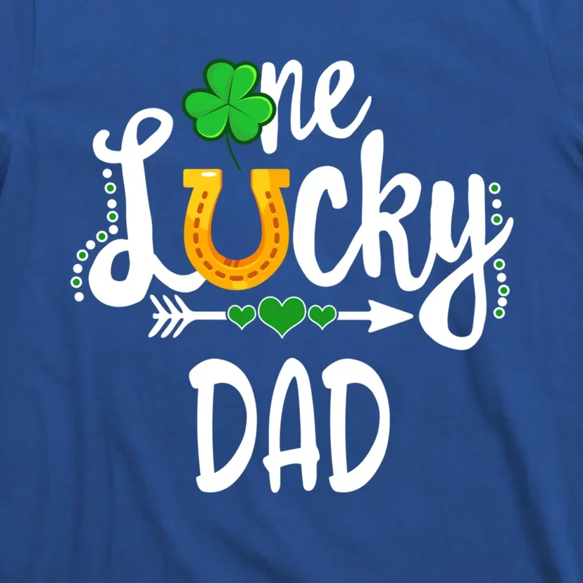 One Lucky Dad St Patricks Day Matching Father Cute Gift T-Shirt