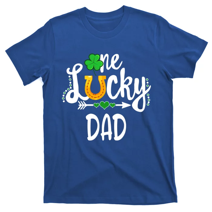 One Lucky Dad St Patricks Day Matching Father Cute Gift T-Shirt