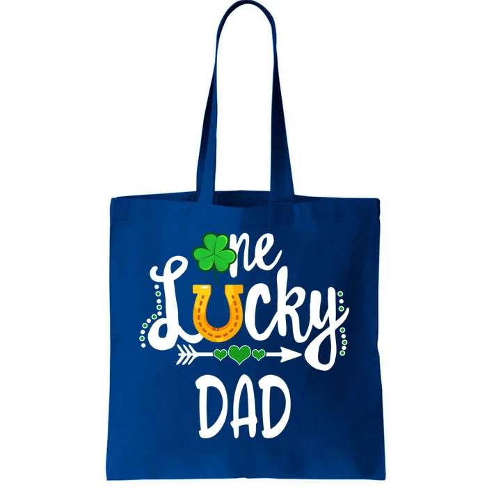 One Lucky Dad St Patricks Day Matching Father Cute Gift Tote Bag