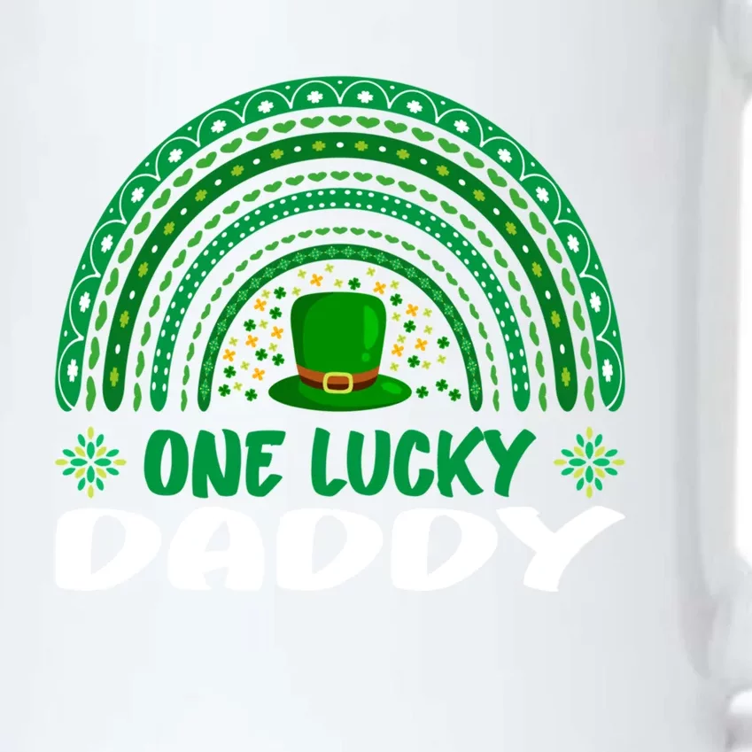 One Lucky Daddy Gift St Patrick's Day Funny For Daddy Gift Black Color Changing Mug