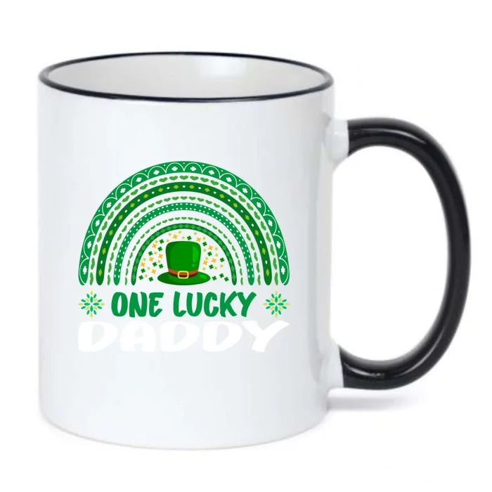 One Lucky Daddy Gift St Patrick's Day Funny For Daddy Gift Black Color Changing Mug