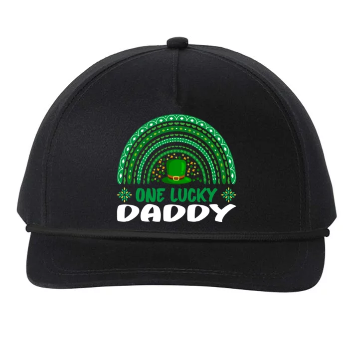 One Lucky Daddy Gift St Patrick's Day Funny For Daddy Gift Snapback Five-Panel Rope Hat