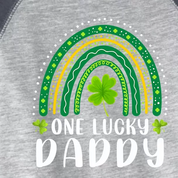 One Lucky Daddy Rainbow Saint Patrick's Day Dad Father Papa Toddler Fine Jersey T-Shirt