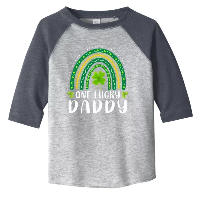 One Lucky Daddy Rainbow Saint Patrick's Day Dad Father Papa Toddler Fine Jersey T-Shirt